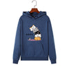 Women Hoodies Pullover Kawaii Cat Hoodies Plus Size Autumn Hooded Sweatshirt Warm Fashion Streetwear Winter Cute Cartoon Hoddies