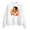 Vintage Queen Band sweatshirt Freddie Mercury print hoodies women white hip hop rock hoddies gothic clothes winter streetwear