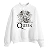 Vintage Queen Band sweatshirt Freddie Mercury print hoodies women white hip hop rock hoddies gothic clothes winter streetwear